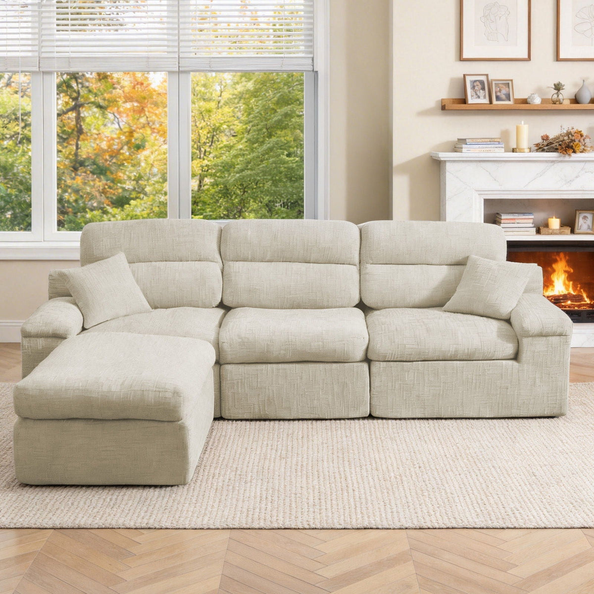 Corner Chaise Sofa With High Backrest, photo 13 of 16
