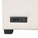 U-Shaped Sectional Sofa Pull Out Sofa Bed With Two USB Ports, Two Power Sockets, Three Back Pillows And A Storage Chaise For Living Room by HouseOfZazla