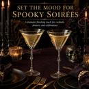Stemmed Skeleton Martini Glasses Set of 2