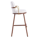 Chaya Indoor Upholstered Bar Stool with Metal Frame by HouseOfZazla