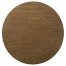 Franklin 36-inch Round Pedestal Coffee Table Dark Brown