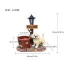 Labrador Puppy Solar Planter Garden Statue by HouseOfZazla