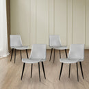 Modern Dining Chair With Carbon Steel Legs by Unique Piece Furniture