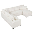 Sectional Sofa Pull-Out Sofa Bed Sleeper With A Storage Ottoman, Three Pillows And Charging Devices For Living Room by HouseOfZazla
