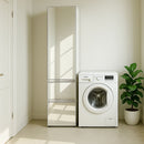 Elise - Slim Modular Closet Cabinet With Mirror - White by HouseOfZazla