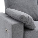 Power Recliner Sectional Sofa Home Theater Reclining Sofa With Two USB Ports, Two Storage Drawers For Living Room by HouseOfZazla
