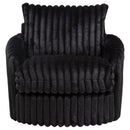 Sarco Corduroy Upholstered Swivel Accent Arm Chair Black