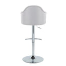 Ahoy - Contemporary Adjustable Barstool With Swivel With Rounded T Footrest (Set of 2)