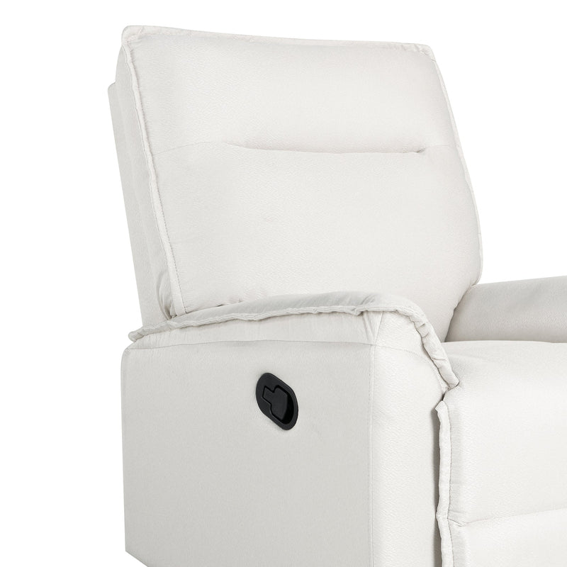 360 Degree Swivel Recliner Manual Recliner Chair Theater Recliner Sofa for Living Room, Beige