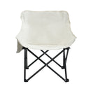 2 Pieces Outdoor Camping Chairs Folding / Portable, Comfortable Seating, Durable Steel Fram by Unique Piece Furniture