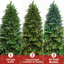 7FT Prelit Christmas Tree with 340 RGB LED Lights