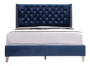 Upholstered Nailhead Trim Chic Bed by Unique Piece Furniture