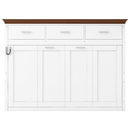 Twin Size Murphy Bed With 3 Drawers - White by Unique Piece Furniture
