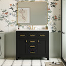 Bathroom Vanity With Sink Combo Set, Modern Bathroom Cabinet With 4 Drawers by Unique Piece Furniture