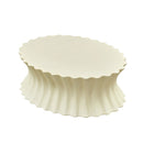 35.04 Inch Oval Coffee Table - Vintage Sturdy Fiberglass
