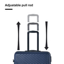 3 Piece Luggage Sets ABS Lightweight Suitcase with Two Hooks, Spinner Wheels, TSA Lock, (20/24/28) Navy