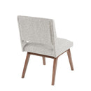 Boomerang - Dining Side Chair With Upholstered Cushions (Set of 2) - Light Gray by HouseOfZazla