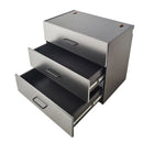Astro Series - Wall Mounted Base, Drawer Storage Cabinet With Soft Closing Features - Metallic Gray by HouseOfZazla
