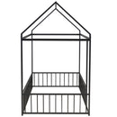Metal Bed House Bed Frame With Fence by Unique Piece Furniture
