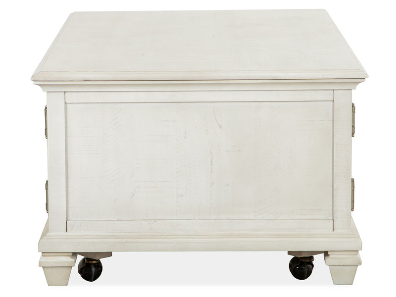 Newport - Lift Top Storage Cocktail Table (With Casters) - Alabaster, photo 7 of 7