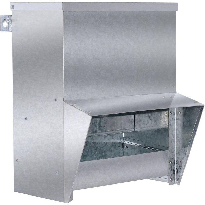 Automatic Chicken Feeder, No-Waste Poultry Feeder with Protective Lid for up to 4 Chickens, Holds 13 L of Feed