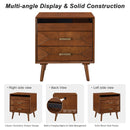 24" Nightstand with Charging Station and Two Drawers by HouseOfZazla