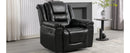 360Swivel and Rocking Home Theater Recliner Manual Recliner Chair with Wide Armrest for Living Room,Bedroom, Black