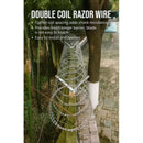 Galvanized V-Bracket For Razor Wire Extension Fence Support - 1 Pair by HouseOfZazla