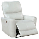 Dove Upholstered Power Recliner Chair With Smooth Power Recline And USB Charging - Gray by HouseOfZazla