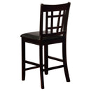 Danford - 5 Piece Counter Height Dining Set With Upholstered Stools - Espresso by HouseOfZazla