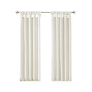 Twist Tab Lined Window Curtain Panel White 50x84