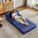 Convertible Floor Sofa Bed With Fixed Shape Frame For Living Room by HouseOfZazla
