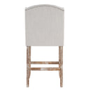 26.78'' Seat Height Vienna Contemporary Fabric Tufted Wingback Counter Stools, Set of 2 by HouseOfZazla