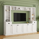 Minimalist Entertainment Wall Unit Set With Bridge For TVs Up To 75" by HouseOfZazla