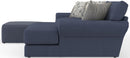 Cape May - Sofa Chaise With Comfort Coil Seating, 41" Cocktail Ottoman And 5 Accent Pillows Included