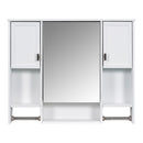 Wall Mounted Bathroom Storage Cabinet With Mirror, Medicine Cabinet With Towel Bar by HouseOfZazla