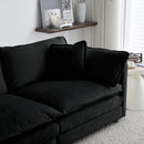 Chenille Fabric Ottomans Footrest to Combine with Sofas