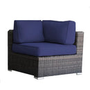 Seating Set With Cushions Handcrafted Wicker Design by HouseOfZazla