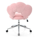 360Swivel Height Adjustable,Swivel Chair,Teddy fabric,home office chair
