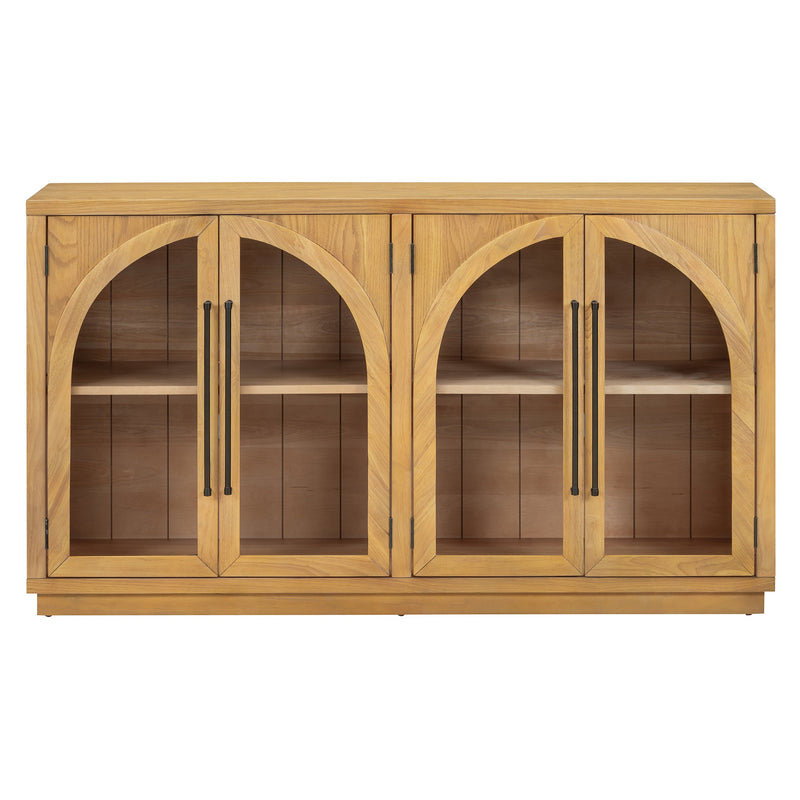 TREXM 4-Door Large Storage Sideboard Buffet Cabinet, photo 4 of 10