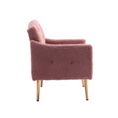 Accent Chair, leisure single sofa with Rose Golden feet