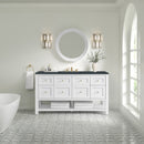 James Martin Breckenridge 60" Single Bathroom Vanity, Bright White