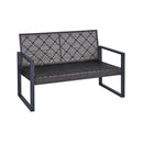 4 Piece Patio Furniture Set With Acacia Wood Table Top And Cushions by HouseOfZazla