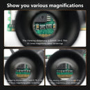 2-LED Head-Mounted Magnifier Glasses – 8x/15x/23x with Repair Light