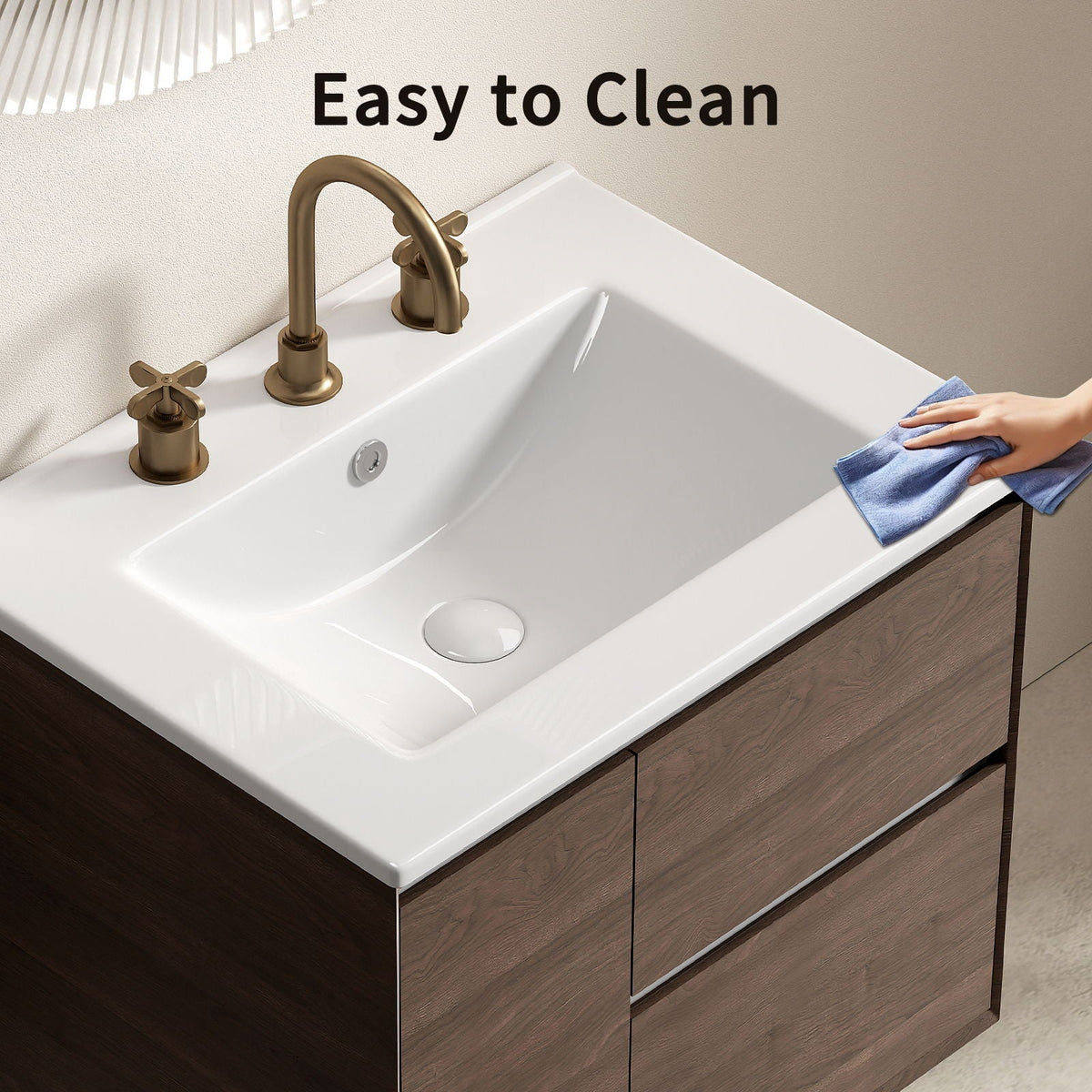 Vessel Sink With 3 Holes, Oval Design For Bathroom - Milk White, photo 7 of 9