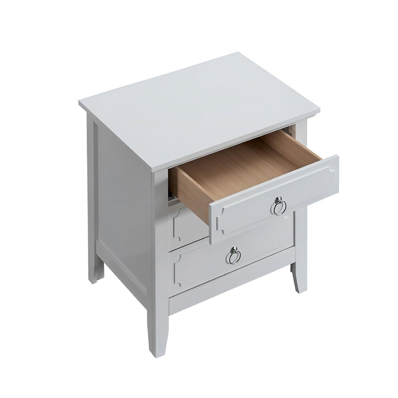 Hammond - 3 Drawer Nightstand - White, photo 7 of 7