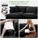 Upholstered Slipcovered Armchair with Ottoman