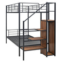 Bunk Bed With Lateral Storage Ladder And Wardrobe by HouseOfZazla
