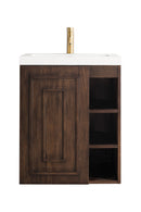 James Martin Alicante' 24" Floating Single Bathroom Vanity, Mid-Century Acacia