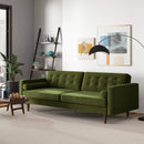 Casey Mid Century Modern Olive Sofa